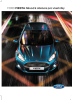 FORD FIESTA - Navod k obsluze pro vlastniky 2012-2017 CZ-1